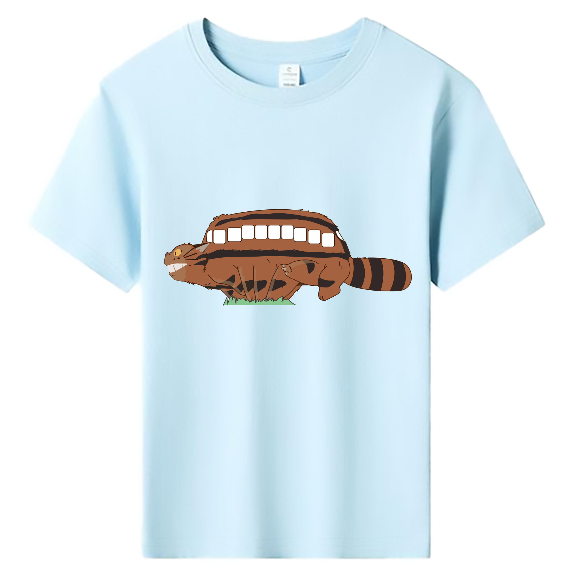 （画像用） となりのトトロ 草壁メイ 草壁サツキ My Neighbor Totoro Satsuki Kusakabe Mei Kusakabe 綿100％キッズTシャツ（フロントプリント）